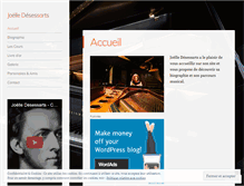 Tablet Screenshot of joelledesessarts.com